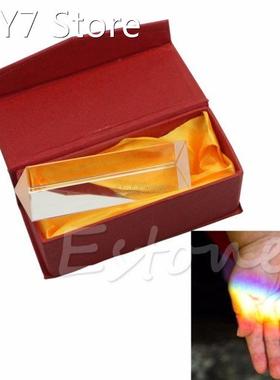 10cm 4 Optical Glass Triple Triangular Prism Physics Teachi
