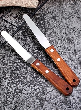 Baking tool cake spatula stainless steel crank baking cream