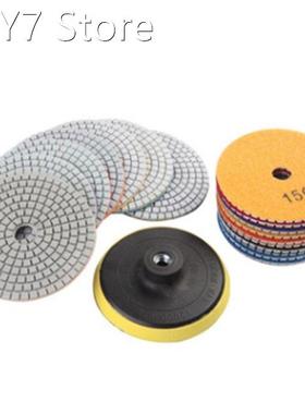 19Pcs Diamond Polishing Kit 4 Inch 100mm Wet/Dry for Granite