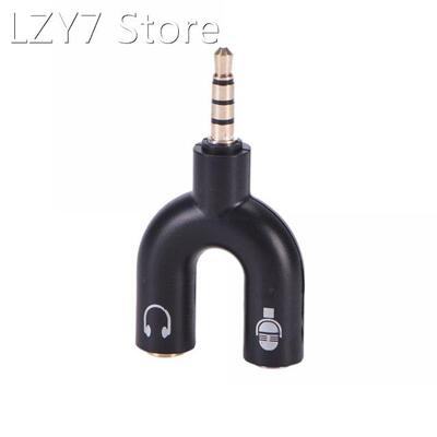 3.5mm Male Jack Plug To 2 Dual Female Audio Headphone Splitt