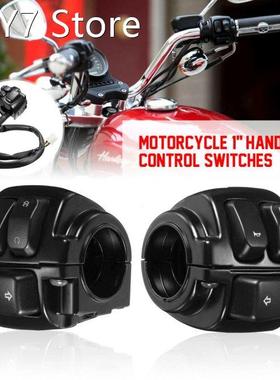 Motorcycle 1 25mm Handlebar Control Switch Turn Signal Horn