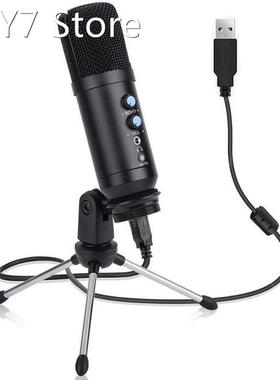 Condenser Microphone Computer USB Microphone Stand Set for G