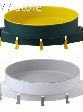 Corner Shower Shelf 360 Degree Rotating Storage Rack Wall Mo