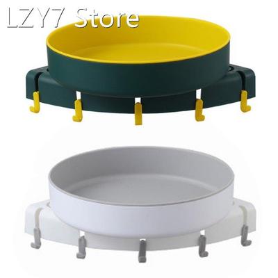 Corner Shower Shelf 360 Degree Rotating Storage Rack Wall Mo