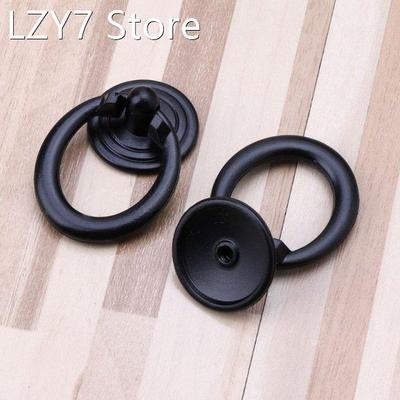 2Pcs Furniture Handle Black Kitchen Cabinets Pull Handle Kno
