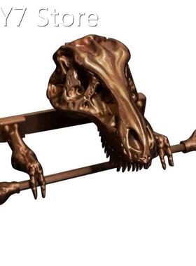 Dinosaur Tissue Holder Skull Toilet Paper Holder Stand Bathr