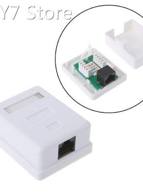 Cat6 RJ45 8P8C UTP Unshielded Single Port Desktop Mount Box