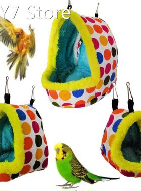 Winter Warm Bird Parrot Nest House Hanging Bed Cave for Para