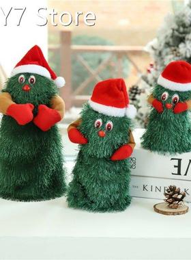 Dancing Christmas Tree Toys Electric Plush Toys Cute Christm