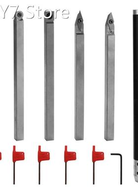 6 PCS Alloy Steel Lathe Wood Turning Tools Carbide Insert Wr