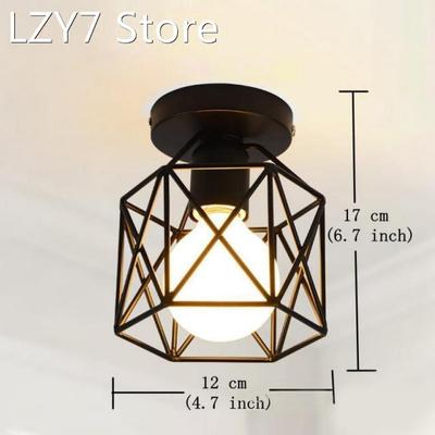 Nordic Ceiling Lamp Stand Cage Lamp Personality Retro Indust