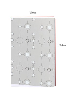 PVC Wide Opaque Privacy Static Glass WindowHome Decor Window