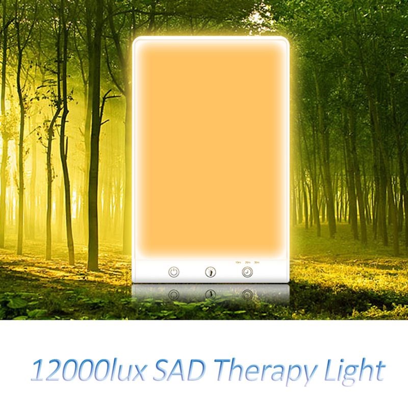 12000 Lux Daylight Therapy Lamp SAD Light 3200k 5500K Happy