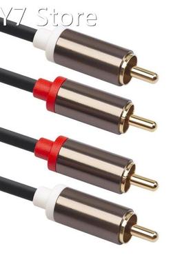 Aluminum Alloy Shell Copper Conductor Gold-plated Head 2rca