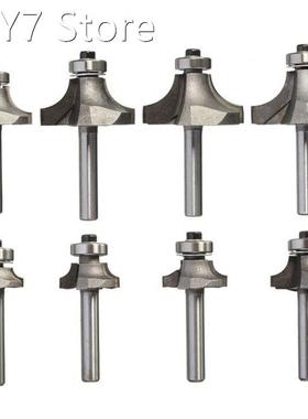 1pcs/set High Quality Roundover Bit With Bearing 6mm Shank D