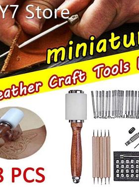 28Pcs Leather Printing Tool Carving Hand Making Craft Punch