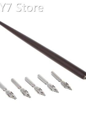 Wood English Calligraphy Pen Copperplate Script Oblique Dip