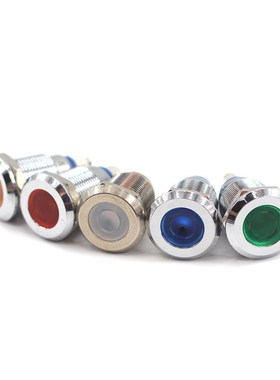 1PC 12mm LED Metal Indicator Light Waterproof Signal Lamp Wa