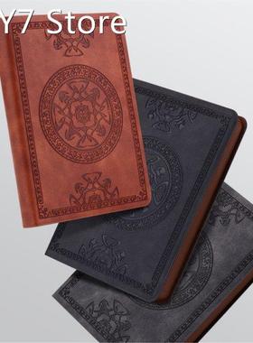Portable Vintage Pattern PU Leather Notebook Diary Notepad S