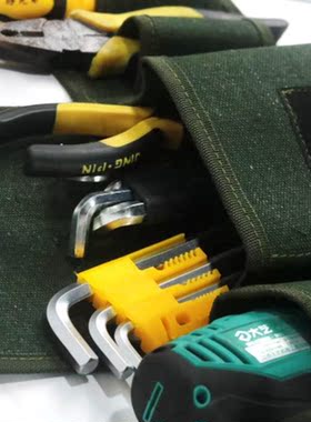 Canvas purse multi-purpose toolkit electrician high-capacity