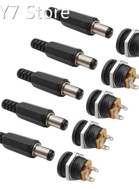 5Pairs DC-022 5.5x2.1mm DC Connector Plastic DC Power Supply
