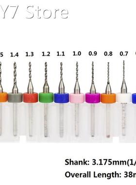 10pcs 0.6mm-1.5mm Import Carbide PCB Drill Bits Print Circui