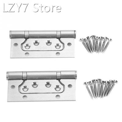 2Pcs/Set Stainless Steel Door Hinges w/ Screws Ball Bearing