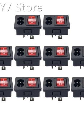 Rocker Switch Fused Inlet Power Socket Switch Connector Plug
