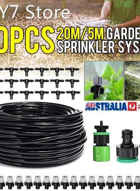 20M DIY Micro Drip Irrigation System Automatic Watering Gard