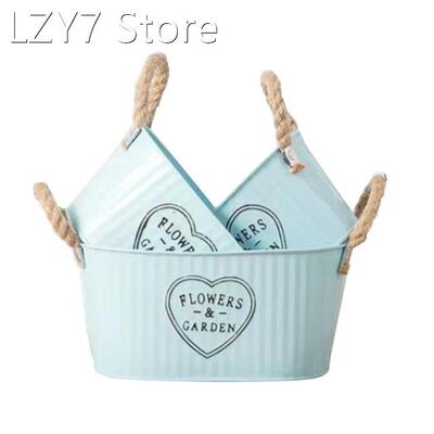 Flower Pot Metal Barrel Wedding Table Centerpiece Home Garde