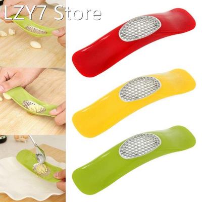Stainless Steel Garlic Press Grinding Slicer Mincer Metal Gi