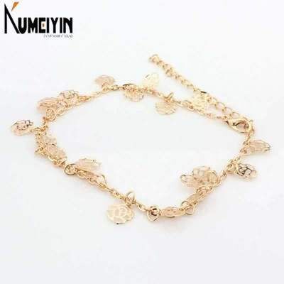 E0109 personality ile rose the palm of your hand Golden-