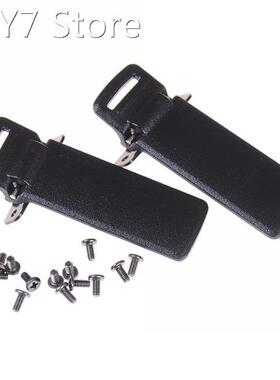 2Pcs Belt Clips Screws Walkie Talkie Spare Part Back Belt Cl