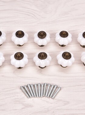 10pcs Vintage Furniture Handle Door Knobs Drawer Cupboard Ki