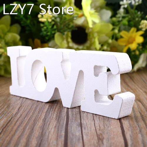 Woody Letters Wood Romantic English Alphabet LOVE Home Dec