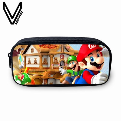 VEEVANV Fashion Women Wallets Cute 3D Cartoon Mario Pen Pur
