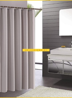 FRIDAY Europe Linen-Like Fabric Shower Curtain Grey hicken