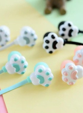 Portable Cartoon Cute Cat Claw 3.5mm Jack Wired In ear Phon