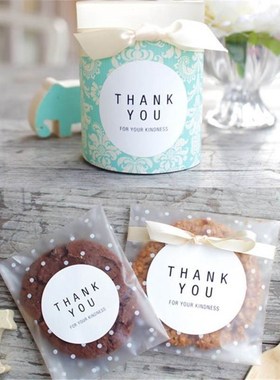 100pcslot Translucent dots Plastic cookie packaging bags cu