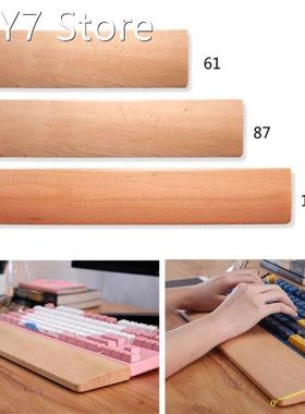 1 Pc Non-Slip Keyboard Pad Hand Wrist Rest Pad Beech Wood Pa