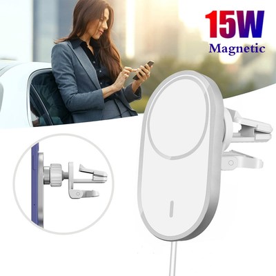 15W Wireless Car Charger Magnet Phone Car Holder for iphone
