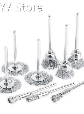 9pcs/lot Steel Brush Wire Wheel Brushes Die Grinder Rotary E