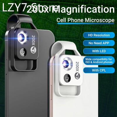 200X Microscope Universal Mobilephone Microscope No Need APP