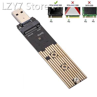 M.2 NVME SSD to USB 3.1 Adapter PCI-E to USB-A 3.0 Solid Sta