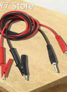 1M Long Alligator Clip to Banana Plug Test Cable Pair for Mu