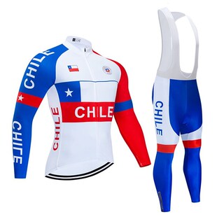 2021 Team CHILE Cycling Jersey 9D Bib Set MTB Uniform Bike