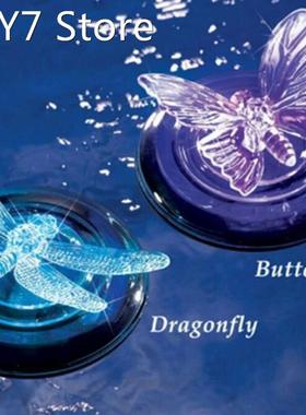 Solar LED Float Lamp Color Change Dragonfly Butterfly Outdoo