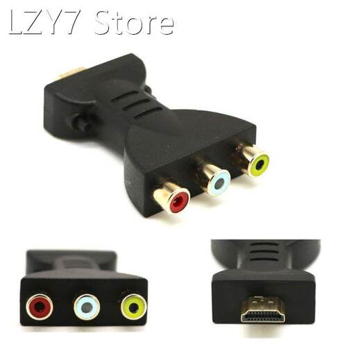 Composite AV Video Adapter Converter -compatible Male to 3 R
