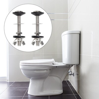 2pcs Bolt Through Kit Closestool Cistern To WC Pan Accessor