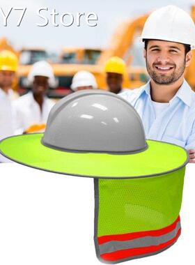 Hard Hat Sun Shade Hat Polyester Mesh Sun Shade Protection W